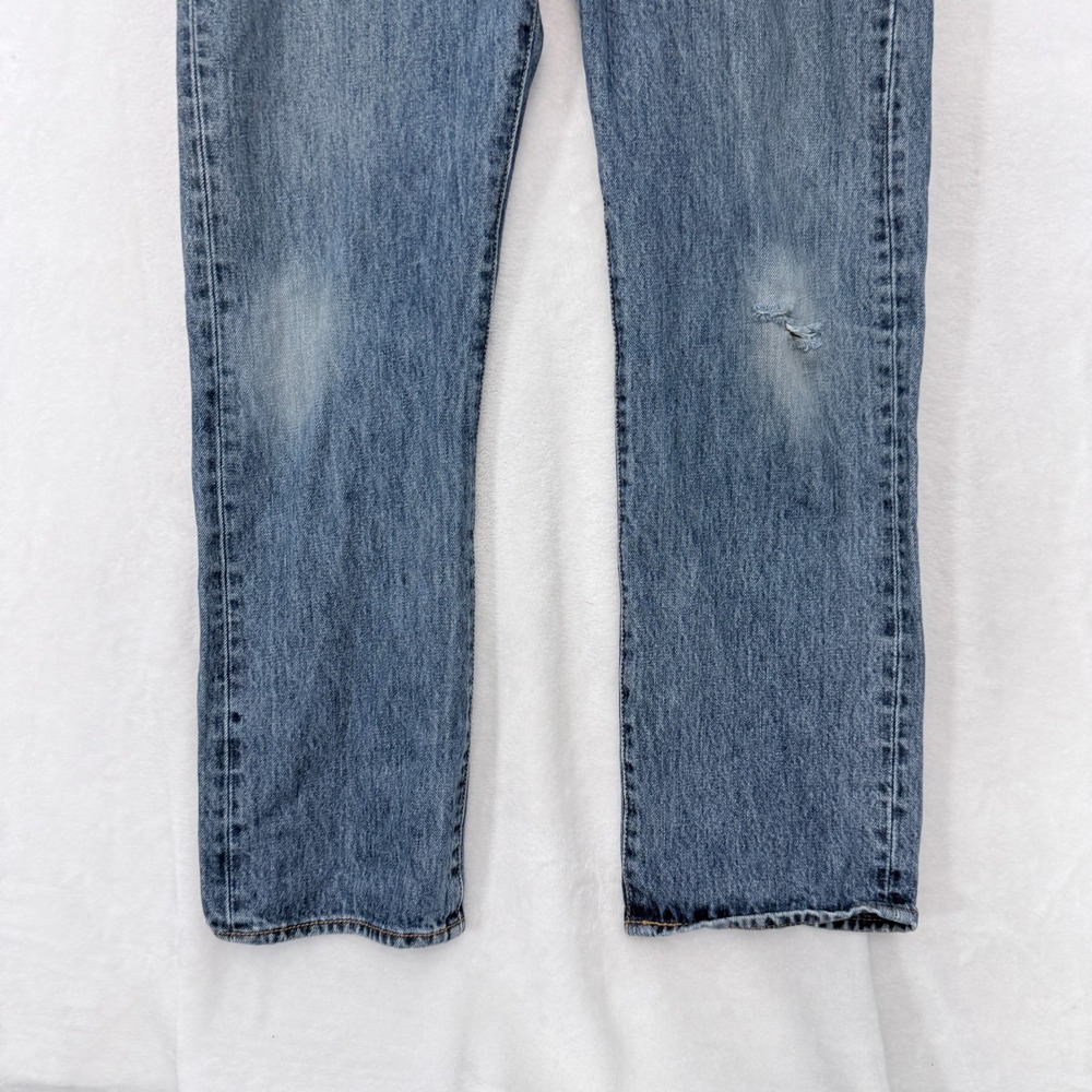 Levis 501 Jeans Mens 34x30 (34x28) Blue Original Straight Leg - Picture 9 of 10